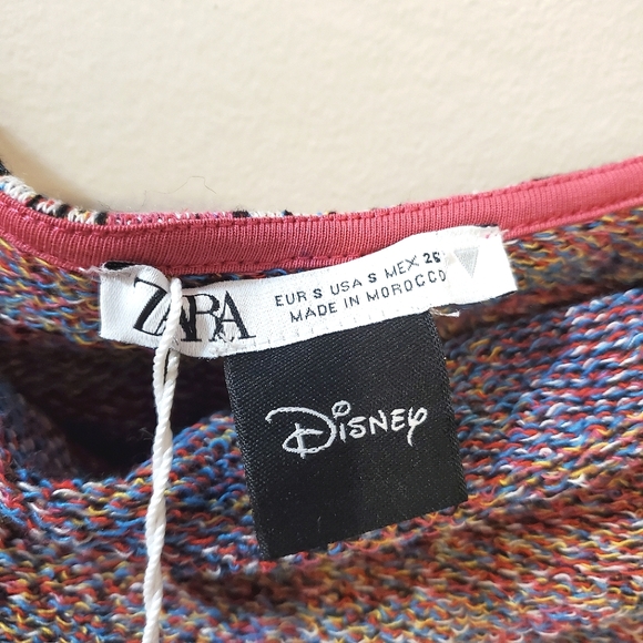 Zara x Disney - Mickey Mouse & Donald Duck Jacquard Halter Dress - Size S (NWT) - Picture 9 of 9